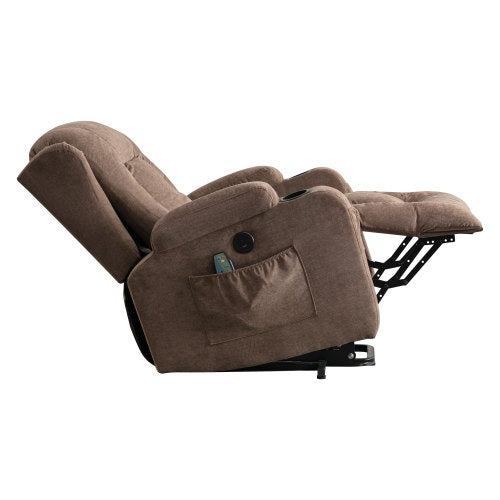 Power Lift Recliner Chair Recliners For Elderly With Heat And Massage Recliner Chair For Living Room With Infinite Position And Side Pocket,USB Charge Port